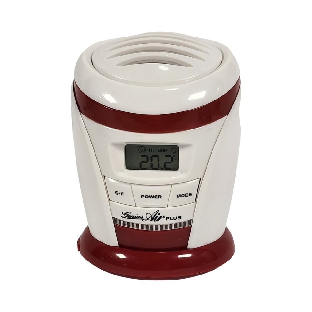 Genius Air Plus GH2187 Ionic Refrigerator Freshener Deodorizer‎ White Burgundy